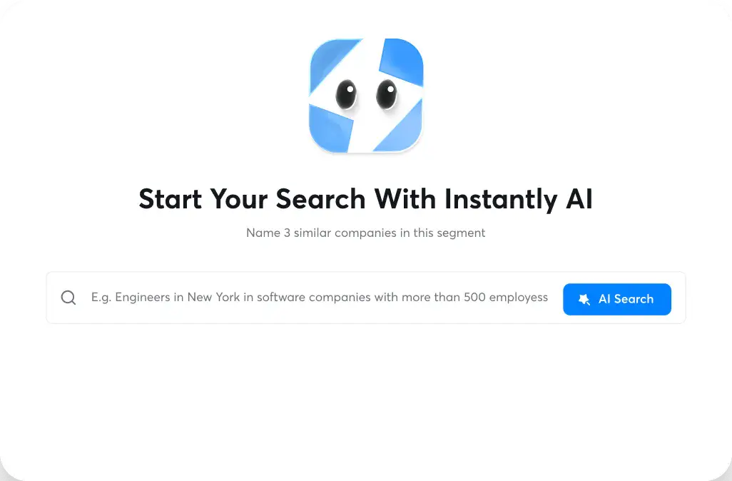 Instantly workspace where AI-written outreach is prepared